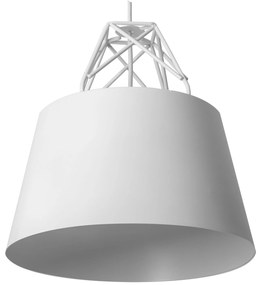 Toolight Toolight, závesná kovová stropná lampa 1xE27 APP423-1CP, biela, OSW-00553