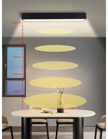 Immax NEO 07074-90-LED Stmievateľné stropné svietidlo CANTO 50W/230V čierna Tuya+DO