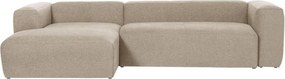 Béžová rohová pohovka (ľavý roh) Blok – Kave Home