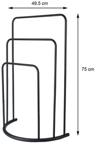 Stojan na uteráky Black, čierna