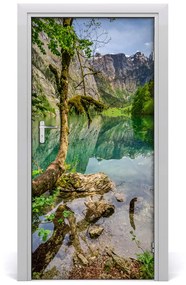 Fototapeta na dvere samolepiace jazero v horách 85x205 cm