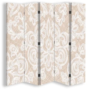 Gario Paraván Elegantná béžová Rozmery: 180 x 170 cm, Prevedenie: Klasický paraván