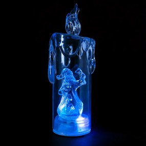 LED stĺpová sviečka SANTA 16 cm transparentná - viac variantov
