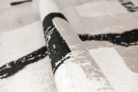 Koberec Kashmir KR204S čierny / béžový / zlatý