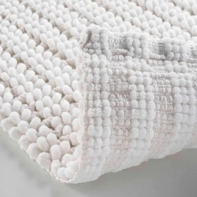 Biela kúpeľňová predložka 50x80 cm Voltis – douceur d'intérieur