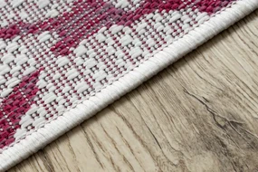 Koberec SISAL SION MREŽA 22129 ecru / fuksia