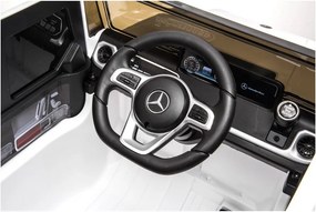 LEAN CARS Elektrické autíčko Mercedes G500 LED MP3 diaľkové ovládanie biele