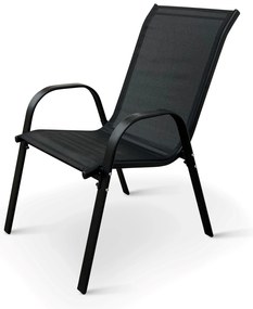 Noela Záhradný jedálenský set Capri 100cm + 4x kovová stolička Ramada