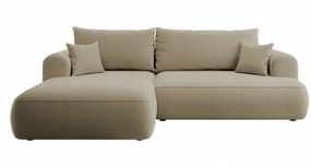 Rohová sedacia súprava Olivo I (L) (béžová stredná čierna)