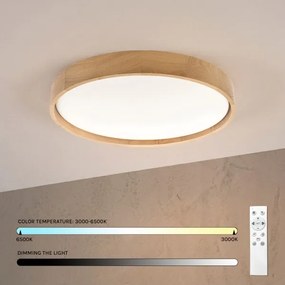 Brilagi - LED stmievateľné stropné svietidlo MANAROLA LED/36W/230V 3000-6500K pr. 51 cm + diaľkové ovládanie