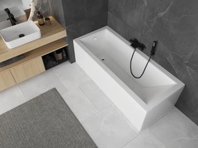 Mexen Cubik obdĺžniková vaňa 150 x 70 cm s krytom, biela - 55031507000X