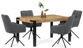 Autronic BONTEC Jedálenský stôl 140x88cm, mdf, divoký dub, HT-725 OAK Farba: Hnedá