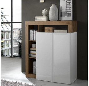 Komoda LENOR biela/dub