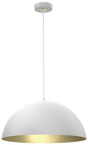 Závesné svietidlo Beta, 1x zlaté/biele kovové tienidlo, (fi 35cm), w/g