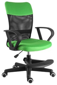 Detská stolička Neoseat MONKEY s podnožou — látka, čierna / zelená