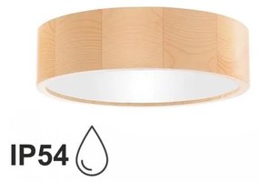 Kúpeľňové stropné svietidlo CLEO 2xE27/24W/230V IP54 pr. 27,5 cm borovica