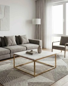 stoličky24.sk - Konferenčný stolík Prado white/gold