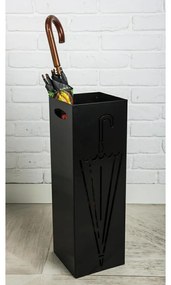 Stojan na dáždniky 60 cm čierny