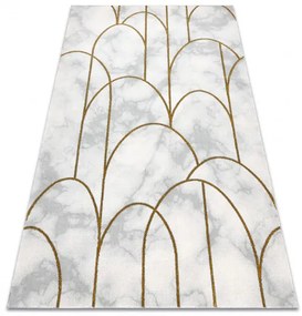 Dywany Łuszczów, Kusový koberec Emerald 1016 cream and gold, 140x190, biela, kancelária