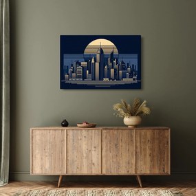 Obraz – Geometrické mesto (90x60 cm)