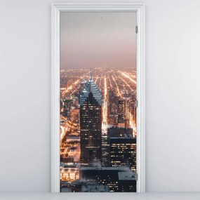 Fototapeta na dvere - Metropola (95x205cm)