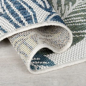 Zeleno-modrý vnútorný a vonkajší koberec 80x230 cm Bella Leaf – Flair Rugs