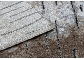 Moderný koberec COZY 8876 Rio - Štrukturálny, dve vrstvy rúna, hnedá Veľkosť: 180x270 cm
