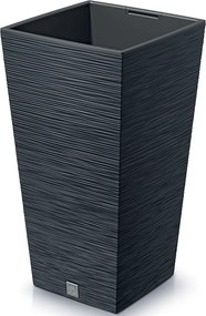 Plastový kvetináč DFSH200 20 cm - antracit