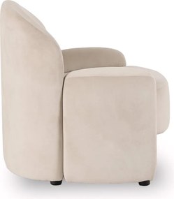 Kreslo MASSIMO Cream Velvet