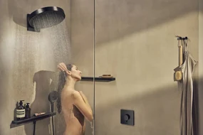 Hansgrohe AddStoris, dvojitý háčik, matná čierna, HAN-41755670