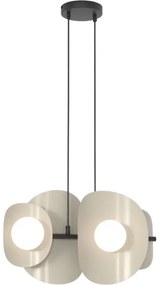 Závesné svietidlo na lanku ELEMENTI 4xG9/8W/230V béžové