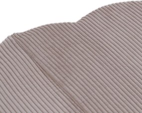 Kvetinová podložka 115x115x5cm, béžová, prémiový menčester