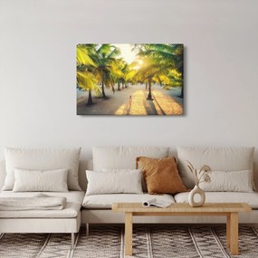 Obraz - Žena v palmách (90x60 cm)