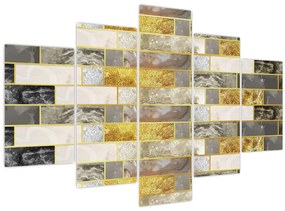 Obraz - Dekor s textúrami (150x105 cm)