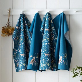 Bavlnené utierky v súprave 4 ks 50x70 cm Enchanted Twilight Animals – Catherine Lansfield