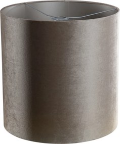 Zamatové tienidlo na lampu Taupe Cylinder 40/40/40