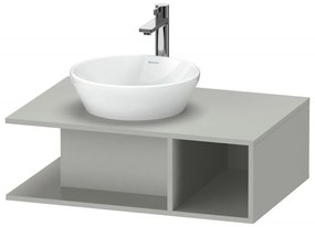 DURAVIT D-Neo závesná skrinka pod umývadlo na dosku, 1 otvorená priehrada vpravo, 800 x 550 x 260 mm, betón šedá matná, DE492800707
