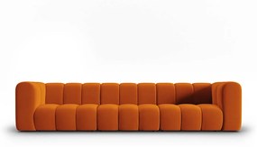 Štvormiestna pohovka pauline 318 cm velvet oranžová MUZZA