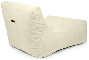 Krémový sedací vak z textílie buklé Lounge 100 – SLOWDOWN