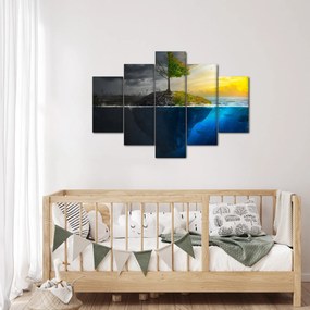 Obraz znázorňujúci dve strany (150x105 cm)