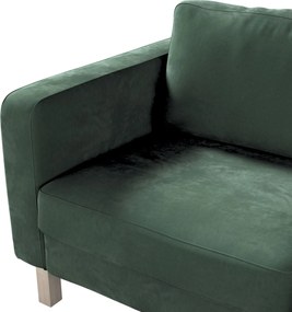 Poťah na sedačku Karlstad (nerozkladací, 2-miestny, krátky) farba produktu zelená látka lesklá, zamatová
