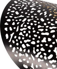 Orientálne závesné svietidlo čierne so zlatom 35 cm - Japke