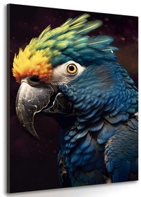 Obraz modro-zlatý papagáj - 80x120