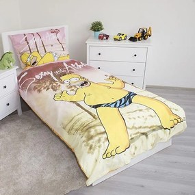 JERRY FABRICS Obliečky Homer Simpson beach Bavlna 140/200, 70/90 cm