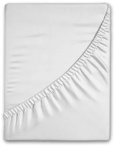 Biela napínacia flanelová plachta 90x200 cm – Good Morning
