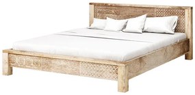 Puro posteľ drevená 180x200cm hnedá