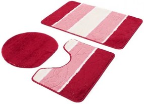 Sada kúpeľňových koberčekov MULTI C5019 červený list