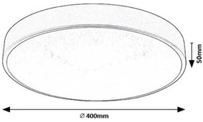 Rabalux 71135 - LED Stropné svietidlo OCTAV LED/24W/230V 4000K pr. 40 cm