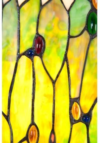 Lampa Tiffany stolová 18*45 MULTICOLOUR GREEN PRISM