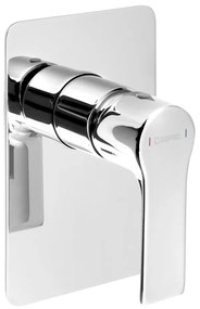 Podomietková sprchová batéria v lesklej striebornej farbe (1 výstup) Pax – Sapho